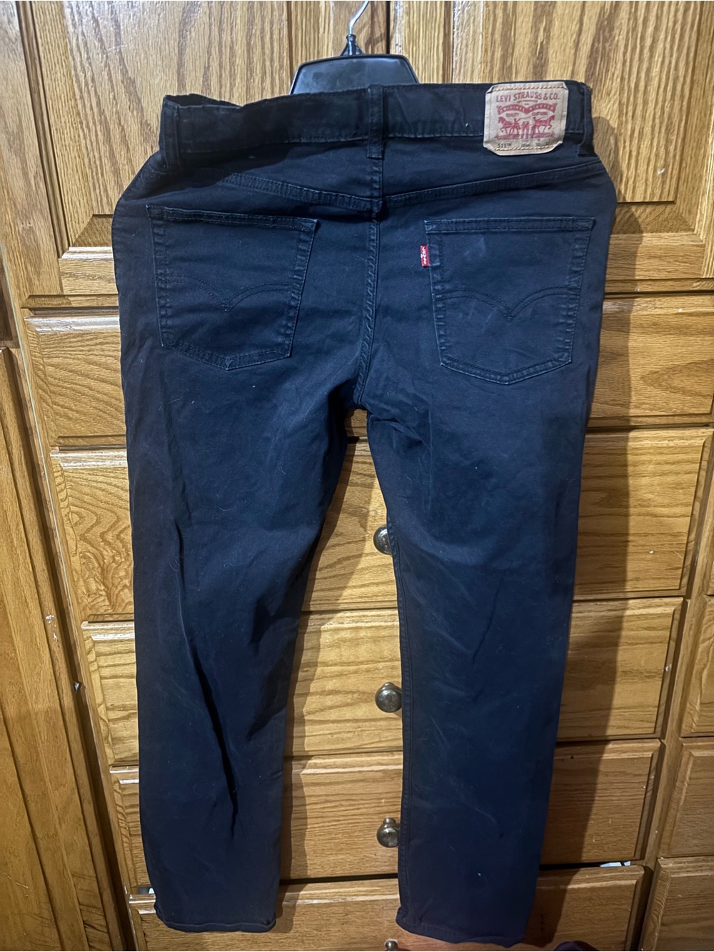 Levi's 511 Slim Black Slim Jeans with Red Tab Size 20